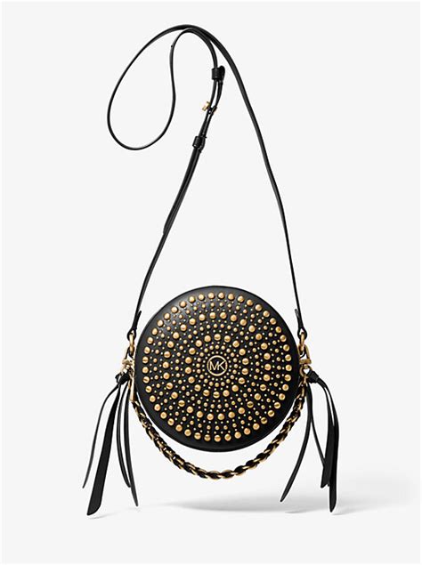 Delancey Medium Studded Leather Canteen Crossbody Bag